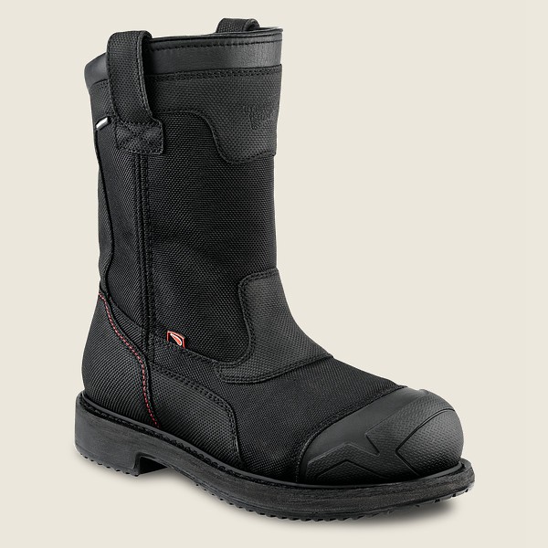 Red Wing Safety Bot Erkek - Maxbond - 11-Inch Waterproof Toe Pull-On - Siyah - 79XPMQEJK